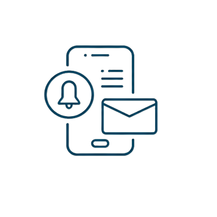 Celular exibindo interface de aplicativo móvel sob medida para iOS e Android